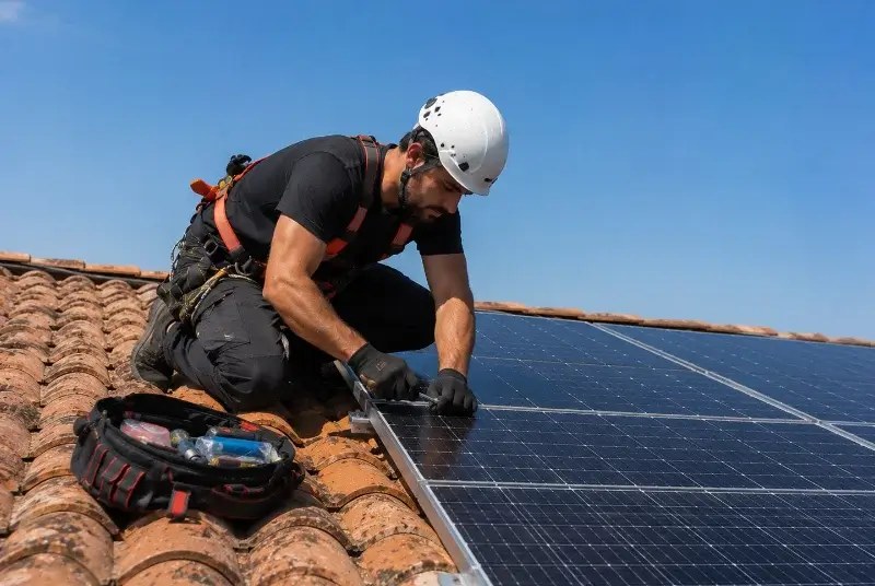 Maintenance et monitoring de panneaux solaires à Azas